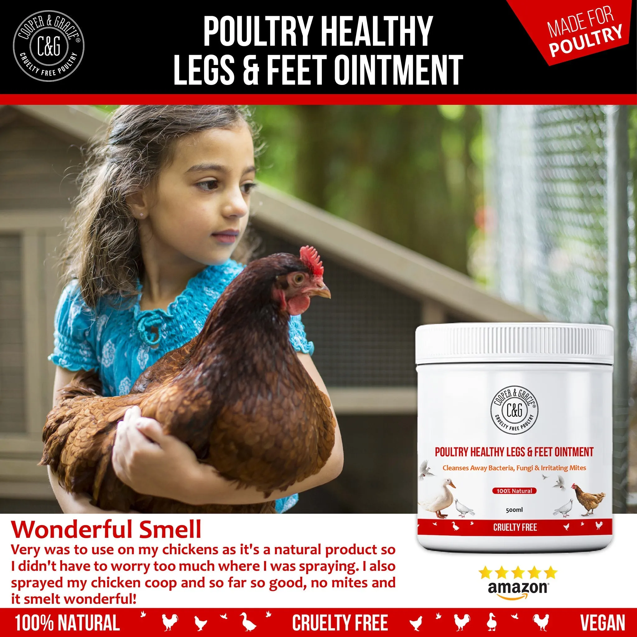 Scaly Legs and Feet Gel for Chickens and Poultry