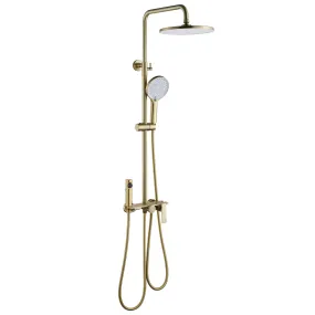 Shower System 4-Function Exposed Shower Faucet Set with Bidet Sprayer and Tub Spout JK0103