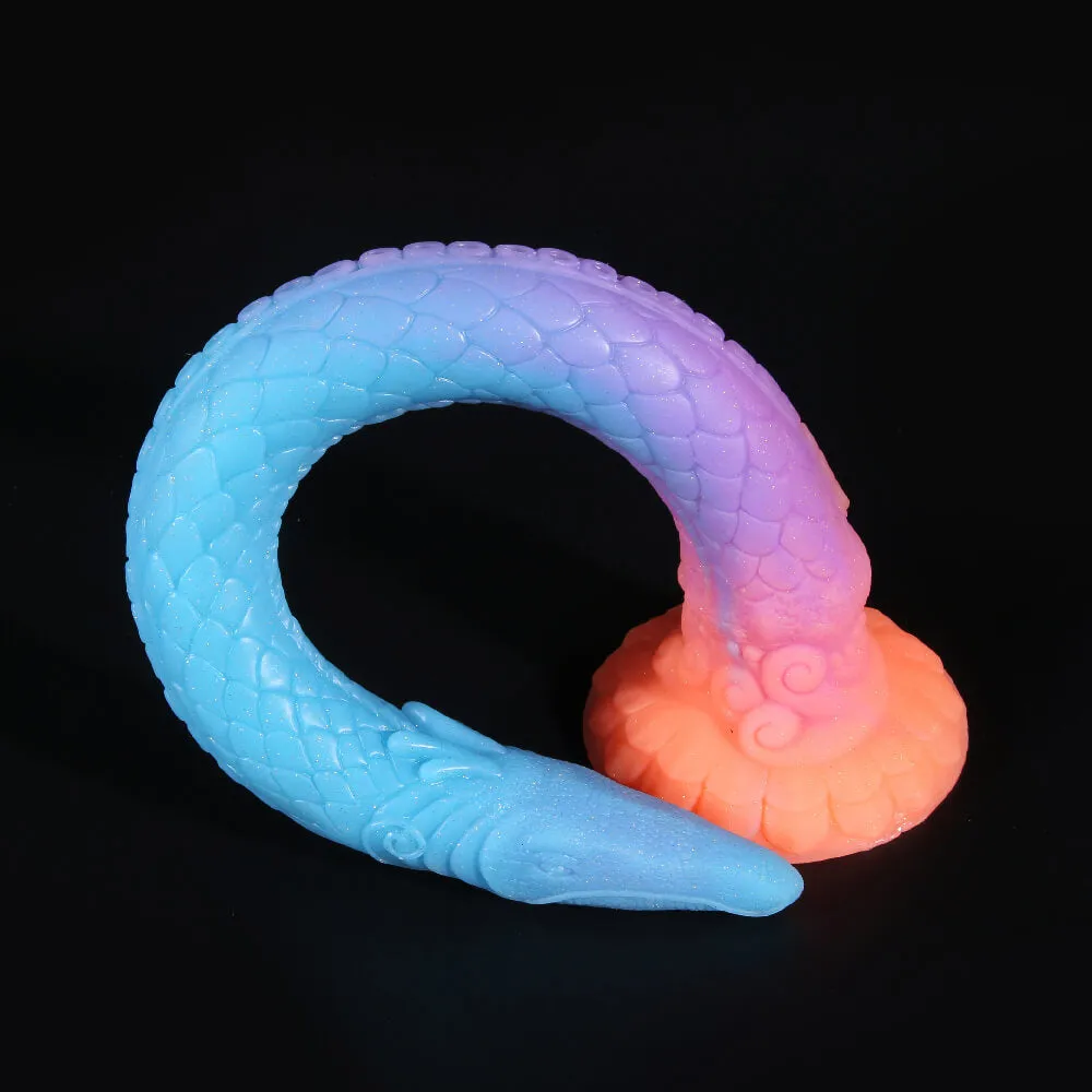 Tengon 18.5" Luminous Anus Dilator With Dragon and Octopus Texture - Laphwing