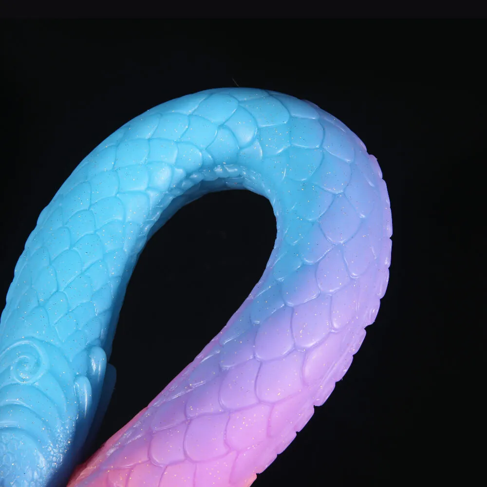 Tengon 18.5" Luminous Anus Dilator With Dragon and Octopus Texture - Laphwing