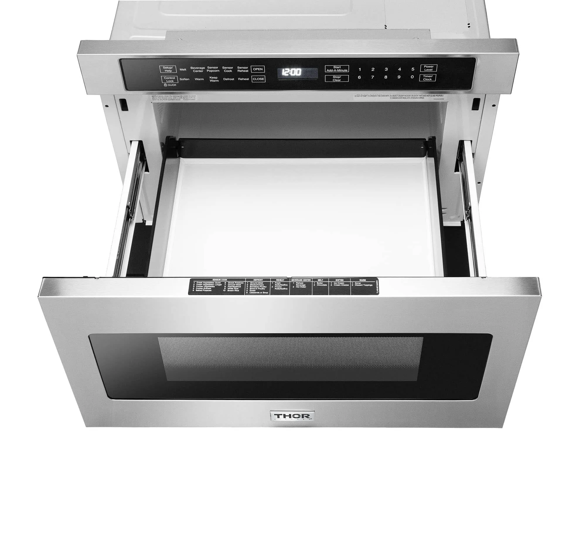 Thor Kitchen 6-Piece Pro Appliance Package - 30-Inch Gas Cooktop, Electric Wall Oven, Wall Mount Hood, Refrigerator, Dishwasher, & Microwave Drawer in Stainless Steel