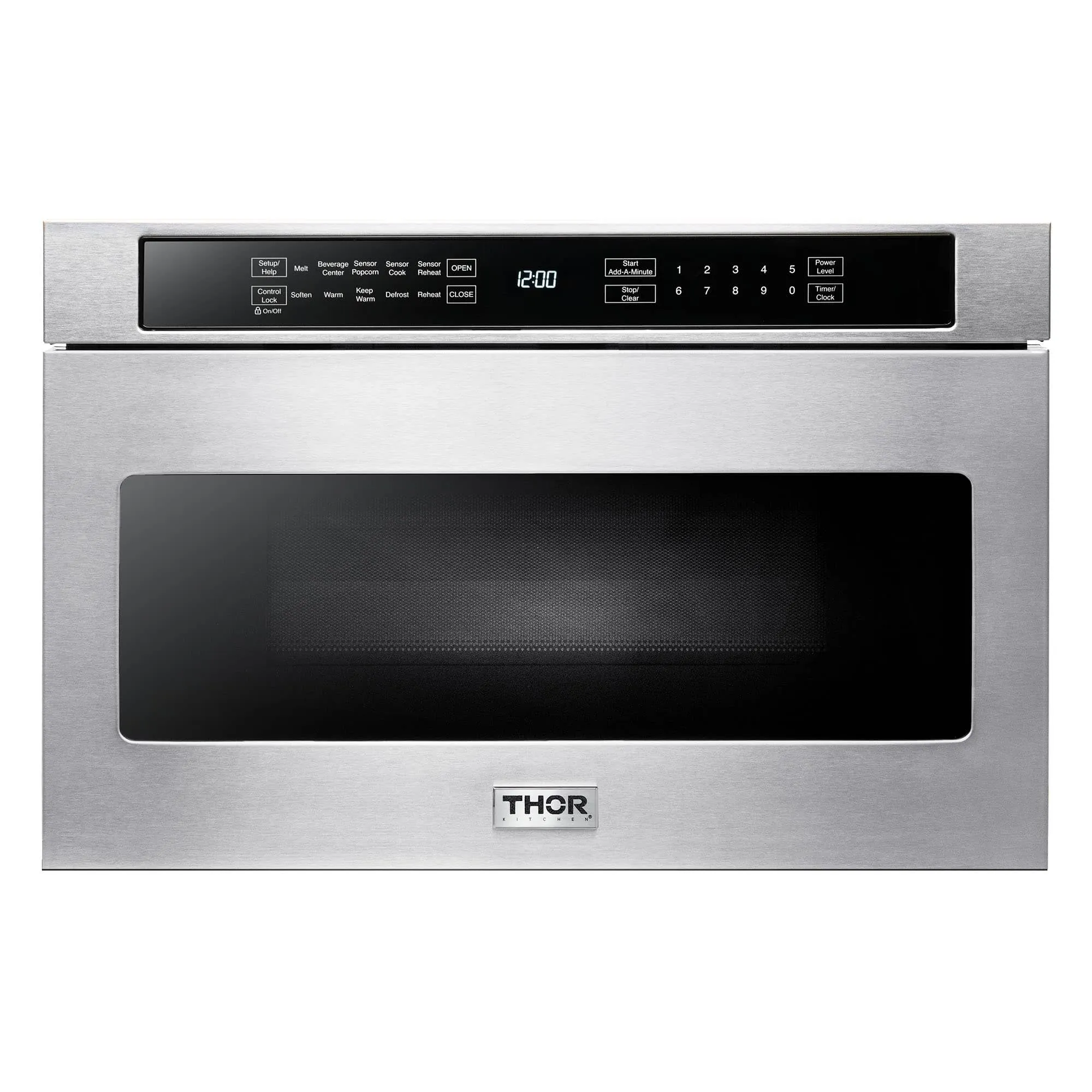 Thor Kitchen 6-Piece Pro Appliance Package - 30-Inch Gas Cooktop, Electric Wall Oven, Wall Mount Hood, Refrigerator, Dishwasher, & Microwave Drawer in Stainless Steel