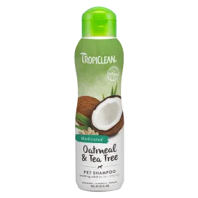 Tropiclean Medicated Oatmeal & Tea Tree Pet Shampoo 12oz