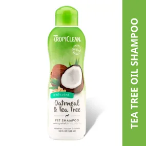 Tropiclean Medicated Oatmeal & Tea Tree Shampoo for Dogs