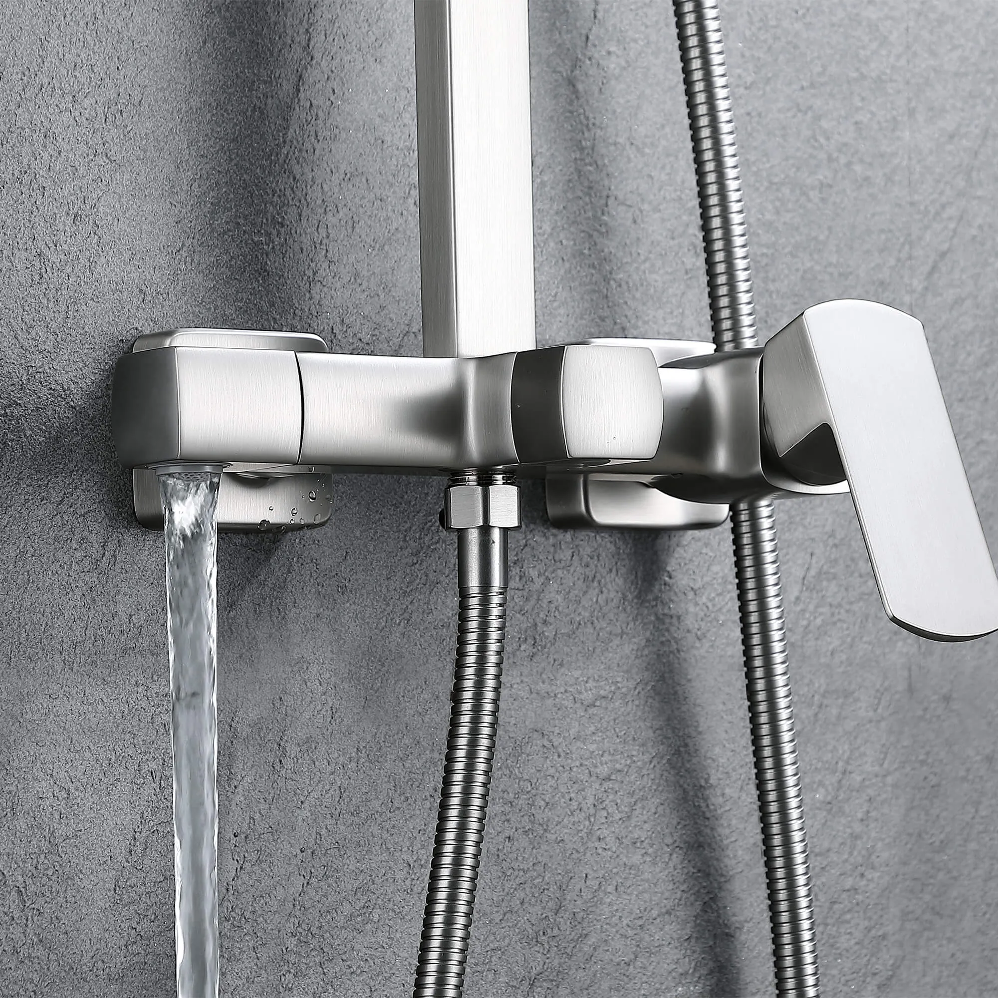 Tub and Faucet Complete Shower System with Rough-In Valve RB0881