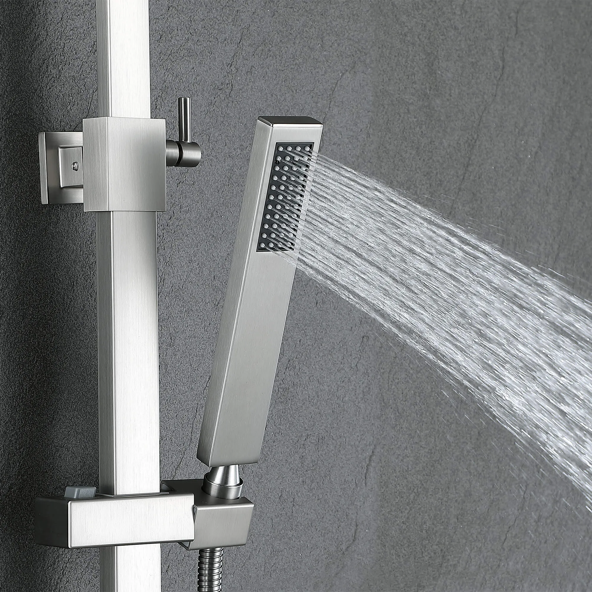 Tub and Faucet Complete Shower System with Rough-In Valve RB0881