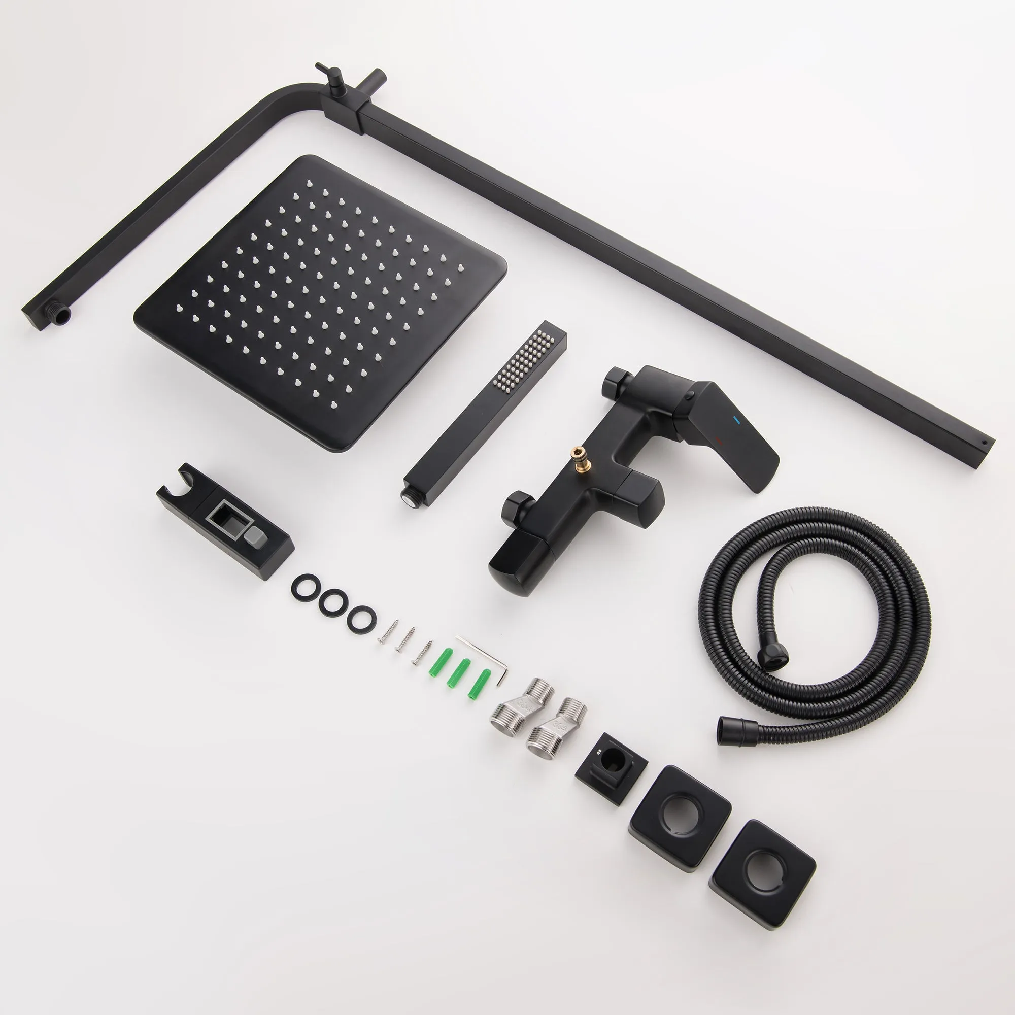 Tub and Faucet Complete Shower System with Rough-In Valve RB0881
