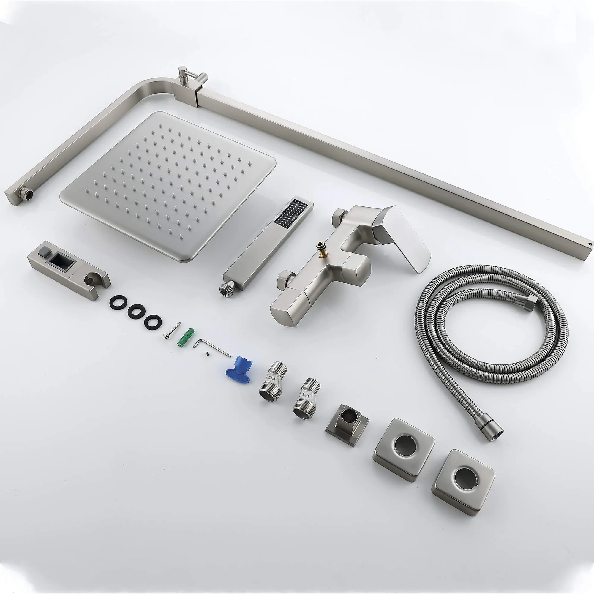 Tub and Faucet Complete Shower System with Rough-In Valve RB0881