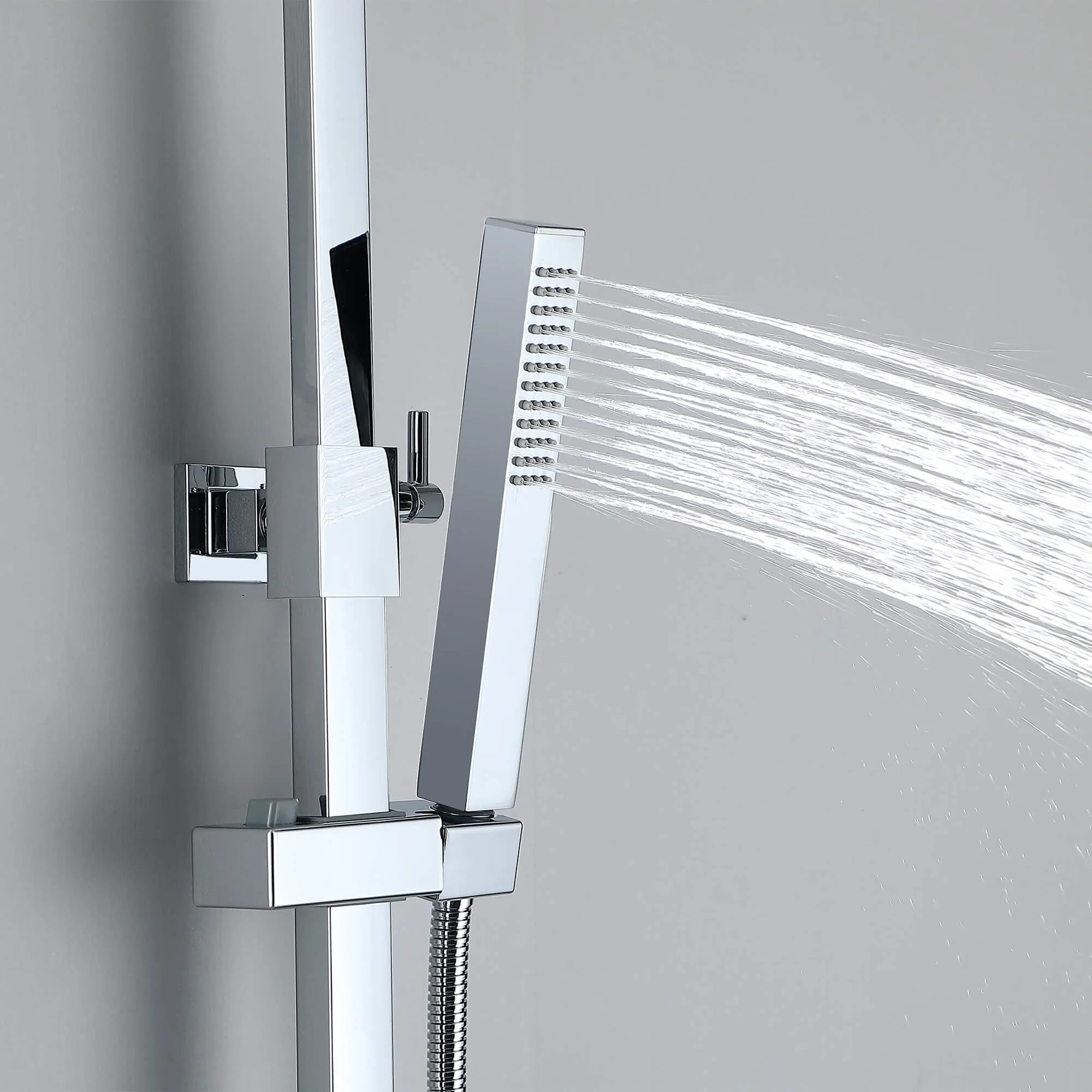 Tub and Faucet Complete Shower System with Rough-In Valve RB0881
