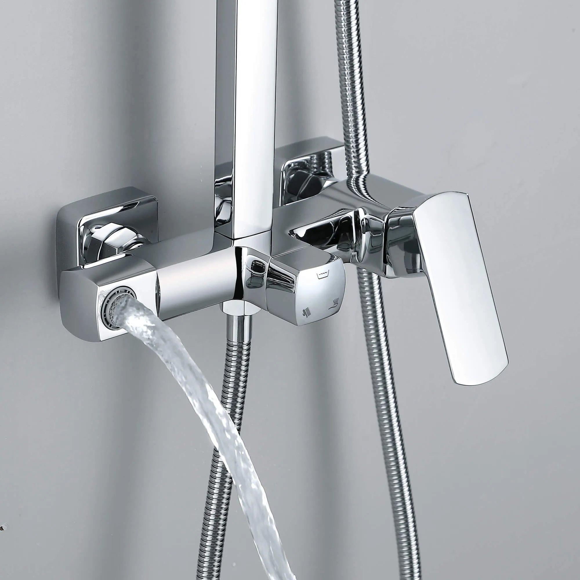 Tub and Faucet Complete Shower System with Rough-In Valve RB0881
