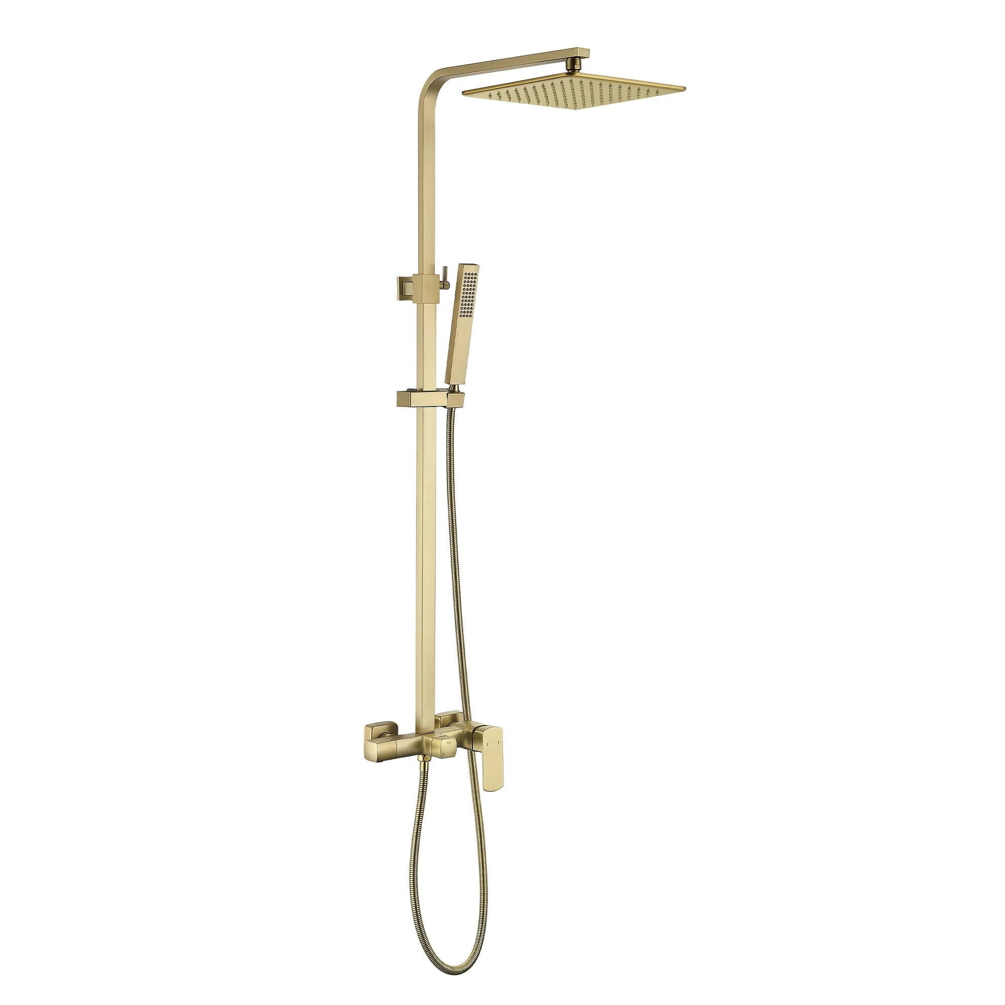Tub and Faucet Complete Shower System with Rough-In Valve RB0881