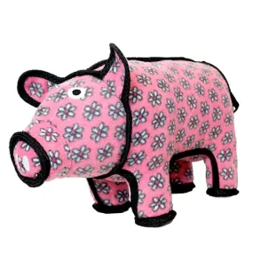 Tuffy Barnyard Dog Tug and Fetch Toys, Polly Pig (mini and regular size)