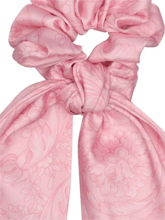 Versace   Barocco cotton twill scrunchie 