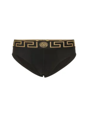 Versace   Pack of 2 Greca stretch cotton briefs 