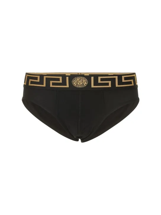 Versace   Pack of 2 Greca stretch cotton briefs 