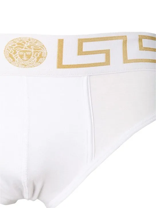 Versace   Pack of 2 Greca stretch cotton briefs 