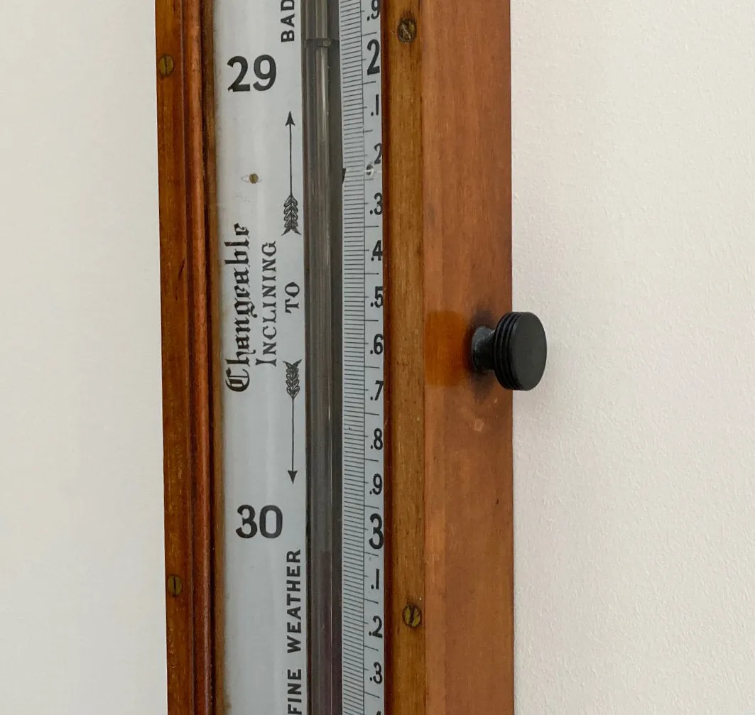 Victorian Long Range Glycerine Barometer by Negretti & Zambra London