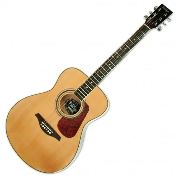 Vintage V300 Acoustic Folk Guitar - Gloss Natural