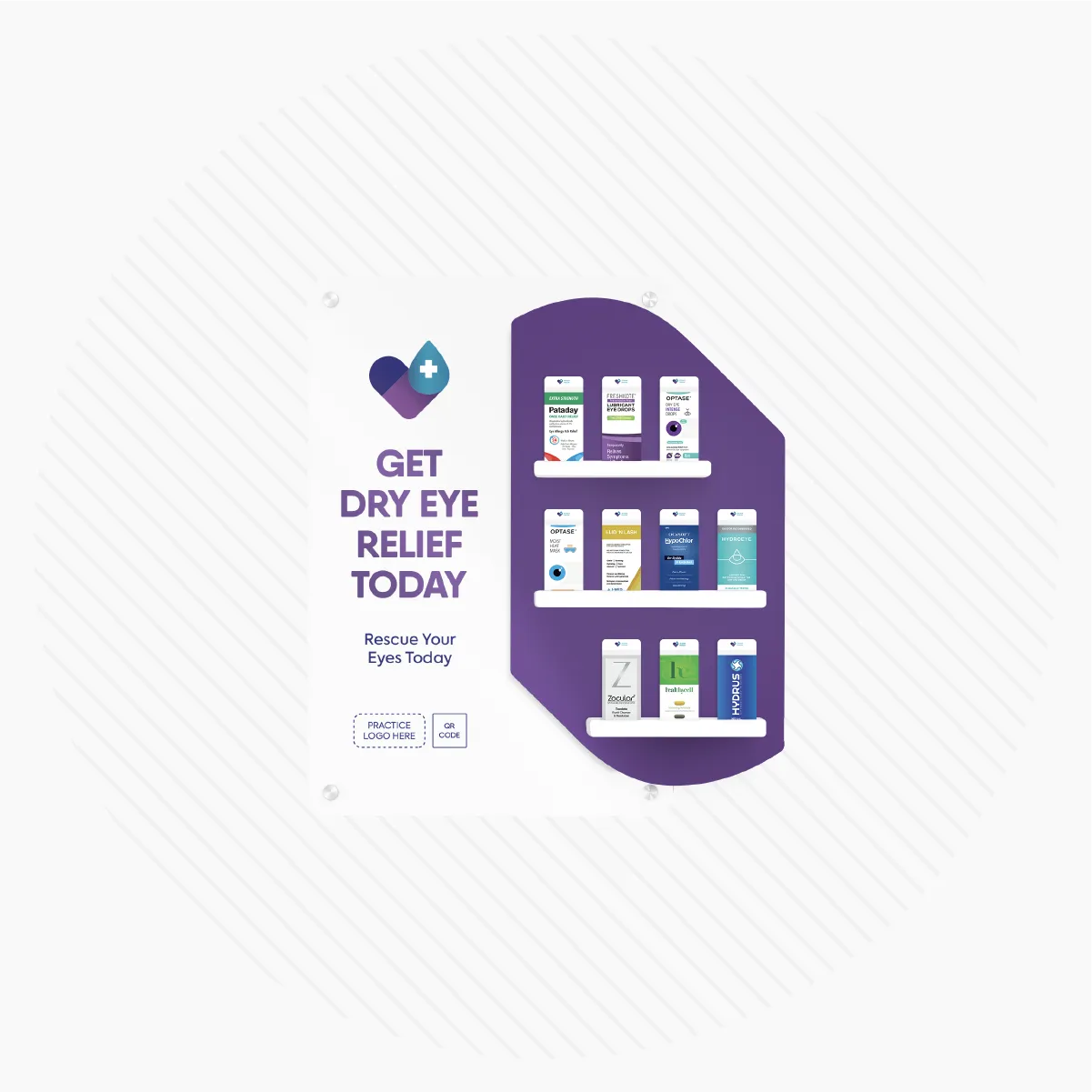 Wall Mount Exam Room Display "Conversation Starter" (Small)