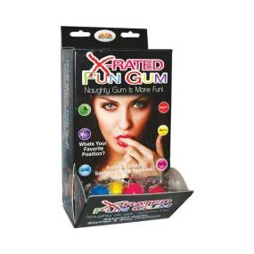 X-Rated Fun Gum Wall Mount DP (90pcs)